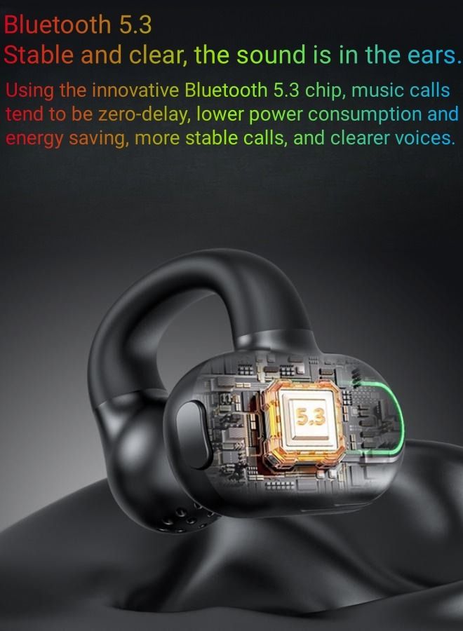 NIBEMINENT Ear Clip Bone Conduction Earbuds Open Ears Headphones Elegant  - Image 4