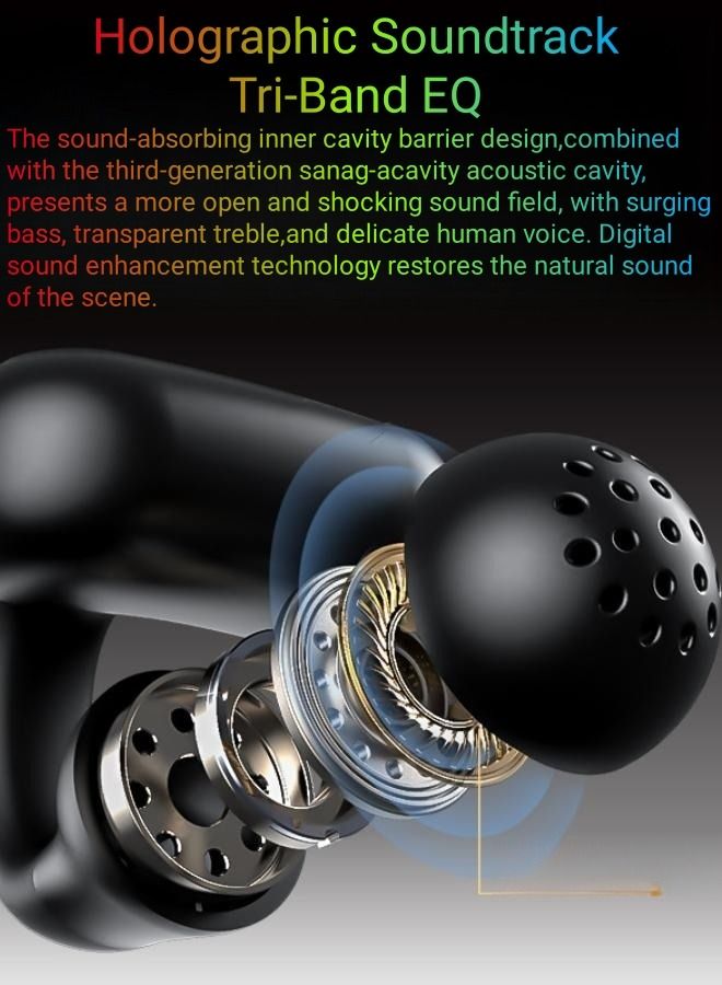 NIBEMINENT Ear Clip Bone Conduction Earbuds Open Ears Headphones Elegant  - Image 5
