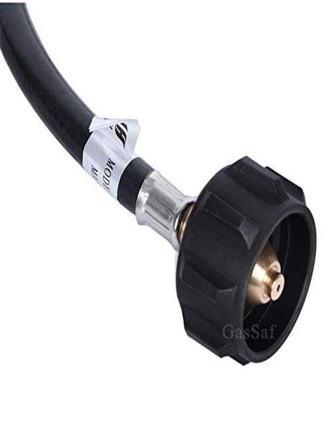 GasSaf 18inch RV Pigtail Propane Hose QCC1 Connector with Acme and a 1/4'' Inverted Male Flare(2 Pack) - Image 4