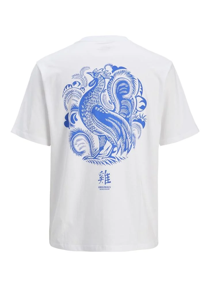 JACK & JONES Jorsnake Logo Crew Neck T-Shrt
