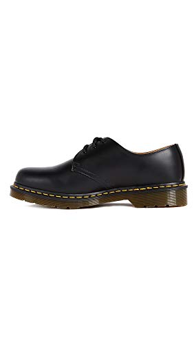 Dr Martens Dr. Martens, 1461 3-Eye Leather Oxford Shoe for Men and Women, Black Smooth, 13 US Women/12 US Men - Image 1