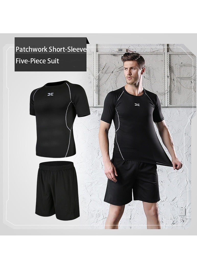Joychic Men's Fitness Sportswear 2-Piece Set Running Training Sportswear Moisture-wicking, quick-drying, breathable, running sportswear  - Image 1