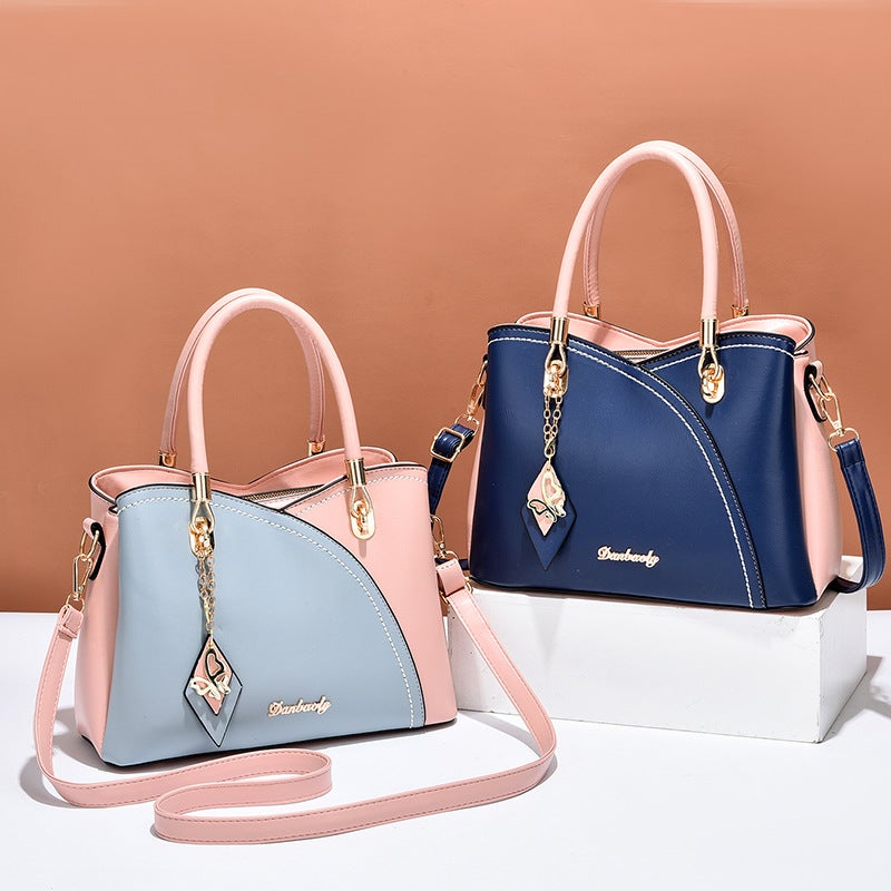 Large Bag Women'S 2022 New Fashion All-Match Color Matching Women'S Crossbody Shoulder Bag Portable Large Capacity Women'S Bag - Image 4