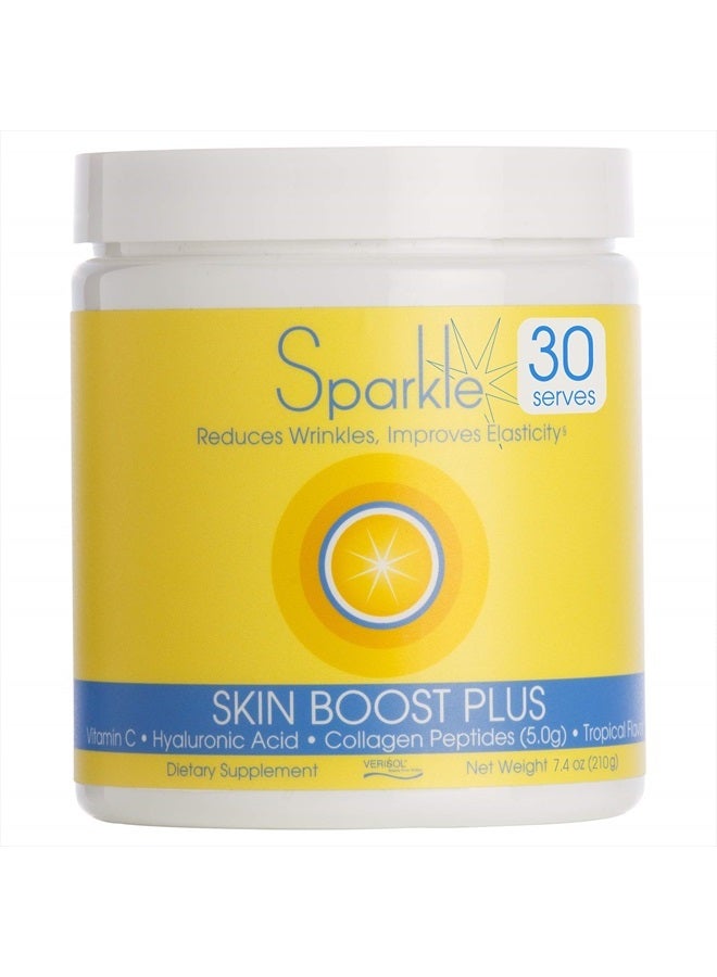 Sparkle Collagen مسحوق الكولاجين المتحلل - تعزيز بشرة متألقة بلس (جوز الهند الاستوائي والأناناس) [30 حصة] - Image 1