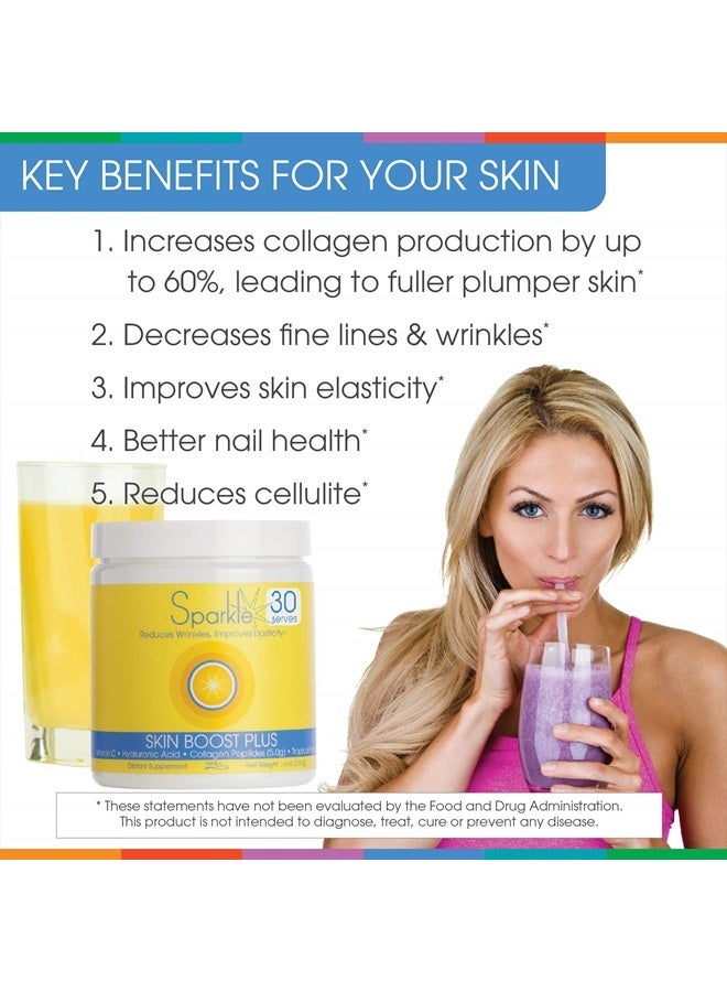Sparkle Collagen مسحوق الكولاجين المتحلل - تعزيز بشرة متألقة بلس (جوز الهند الاستوائي والأناناس) [30 حصة] - Image 5