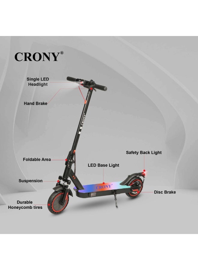 M365 E-Scooter 250W Motor, 25-45KM/H Speed, 10-25KM Range, Front Suspension, 8"Durable Honeycomb Tires,Smart App Control,Aluminum Alloy Frame, 100KG Max Load, 36V/7.8AH Battery,Easy Folding, LED Light Base, Commuter Electric Scooter for Adults & Kids, Portable, Lightweight Design, Bluetooth Connectivity, Ideal for Daily Commute & Leisure Rides, 3-5 Hours Charging Time, Normal/Disc Brakes, IPX4 Waterproof, 7 Colors LED Deck Lights，Black