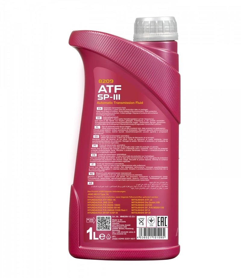 Mannol ATF SP-III Automatic Transmission Fluid - Image 2