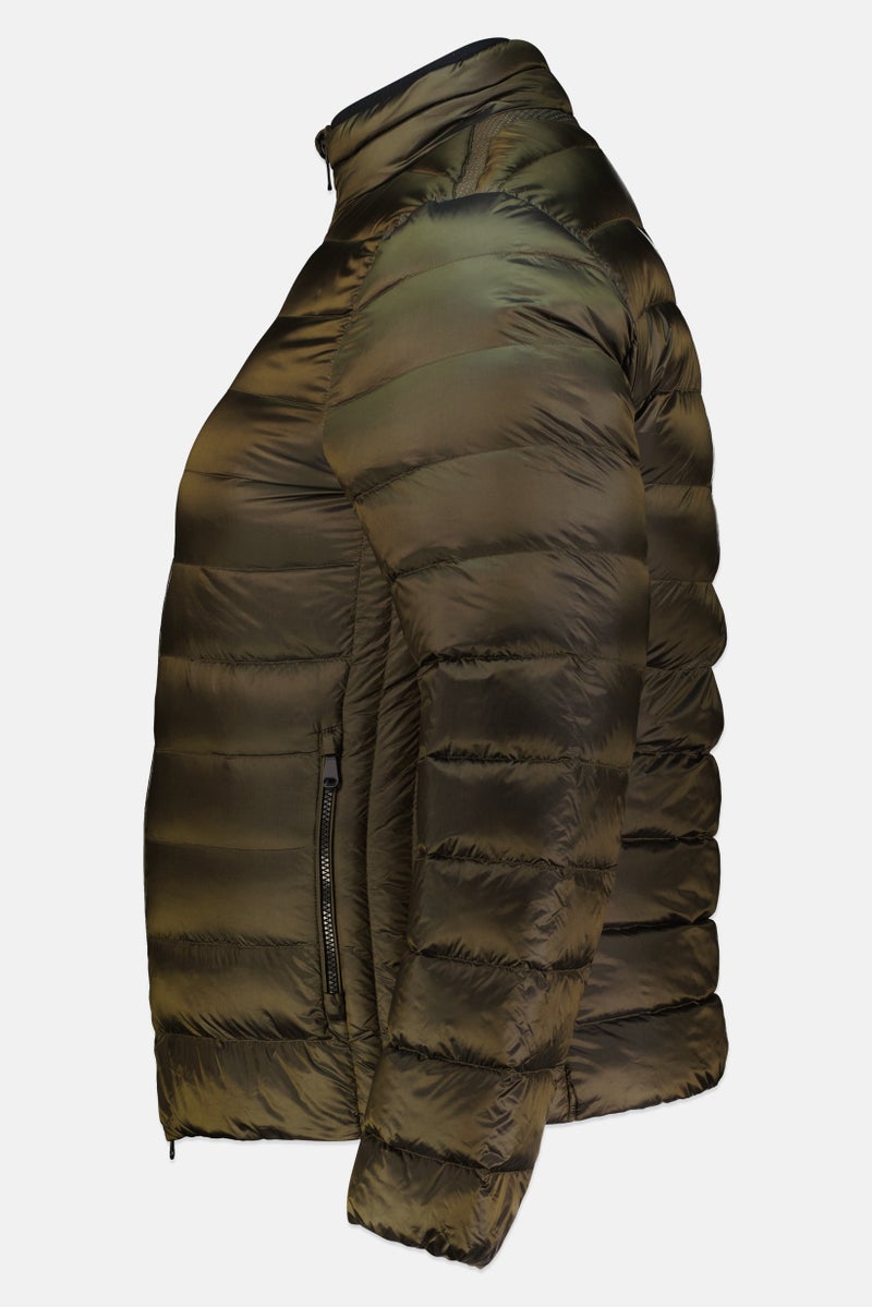 GEOX Men Quilted Puffer Jacket, Olive - Image 3
