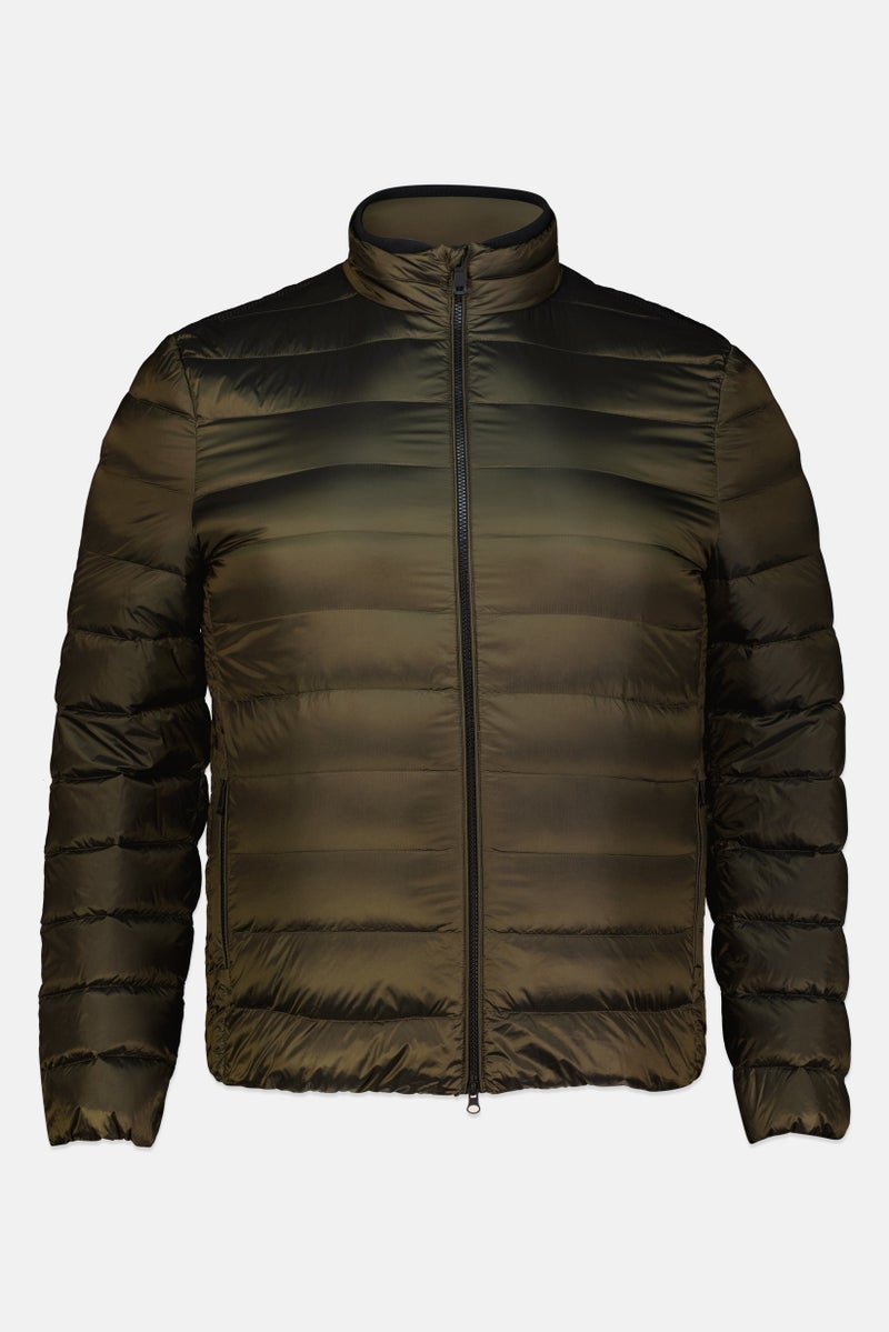 GEOX Men Quilted Puffer Jacket, Olive - Image 2