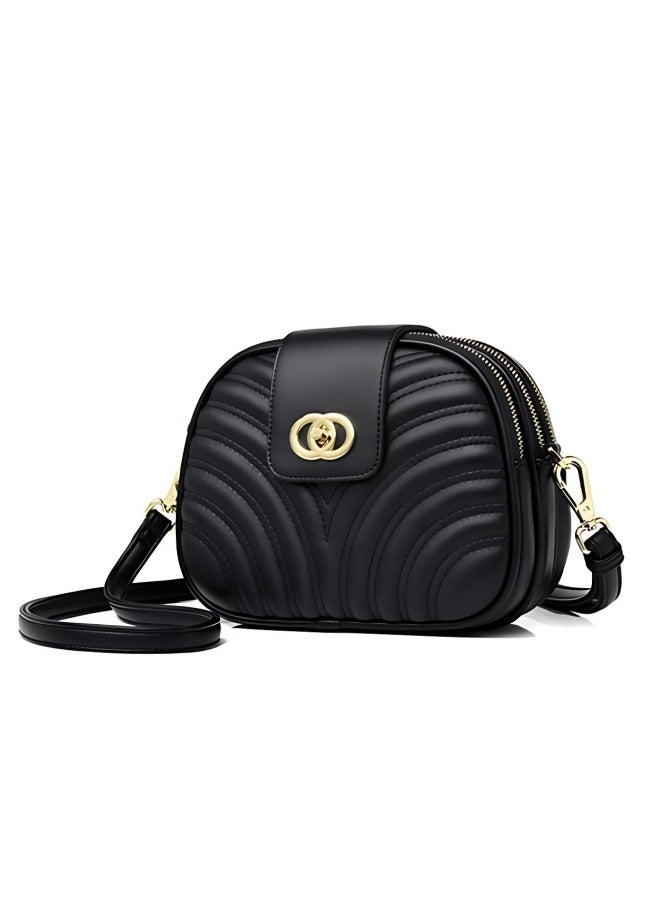 Women's PU Leather Shoulder Bag, Ladies Multi-pocket Crossbody Bag Side Bag Satchel Bag Beach Bag Card Holder, Large Capacity Portable Small Bag Mobile Phone Bag Carry Bag for Girls/College Students  - Image 1