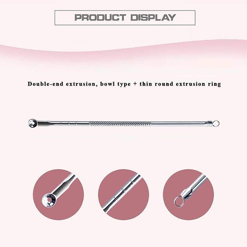 INSIME Nose Blackhead remover tool Comedone extractor Acne removal tool | Pimple remover tool for popping White head remover tool | Nose Whitehead Black head remover on face - Image 5