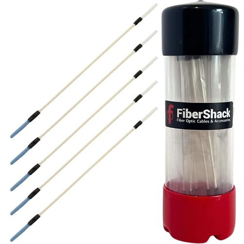 Fibershack - Fiber Optic Cleaning Sticks - 25 Pack - Universal 2.0mm & 2.5mm Dual Fiber Cleaner Swabs for ST/FC/SC & LC Fiber - Image 1