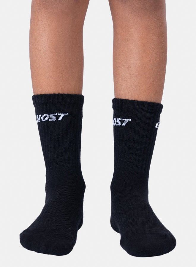 Ghost Cushioned Crew Socks (4 Pairs) - Black - Image 1