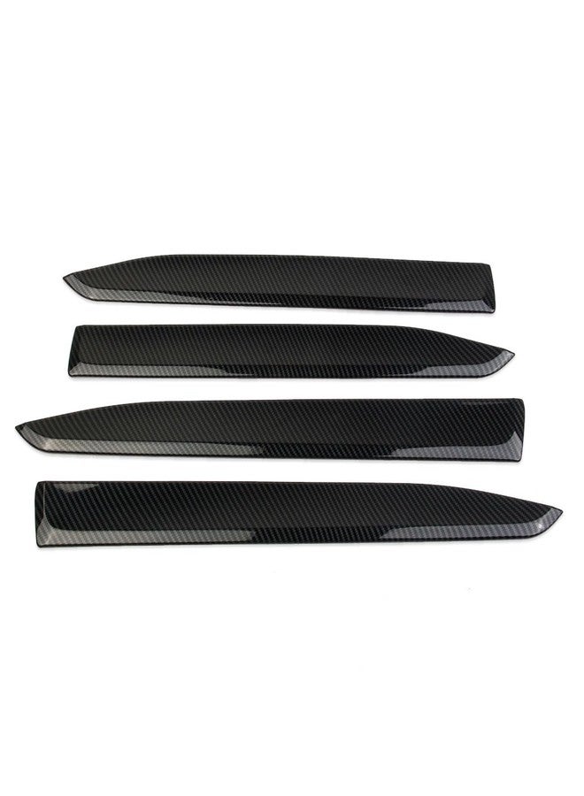 crosselec ملحقات غطاء شريط تزيين لوحة باب السيارة الداخلية من ألياف الكربون من كروسليك لهوندا بايلوت 2023-2024 - Image 4