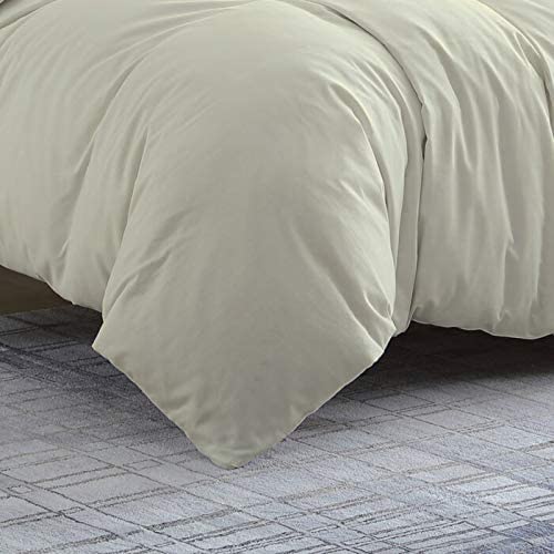 BALAJI EXPORT Rajai Cover 3 Piece 1 Duvet Cover 2 Pillow Cover Luxurious Duvet Cover Set with Zipper Blanket CoverComforter Cover100 Egyptian Cotton600 Thread Count King Size Ivory Solid - Image 2