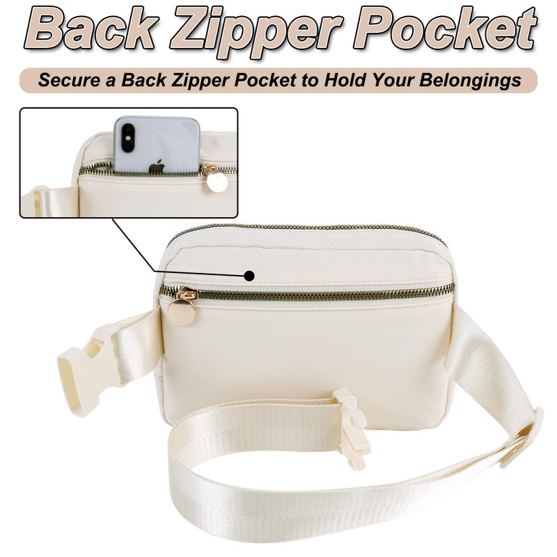 Uygafly Easter Gifts for Grandkids - Teen Girls Mom Gifts Mothers Day Gifts for Mom,Initial Fanny Pack Crossbody Bag Birthday Gift Travel Bags Essentials,Gift for 7-16 Year Old Girls | Cream,M - Image 4