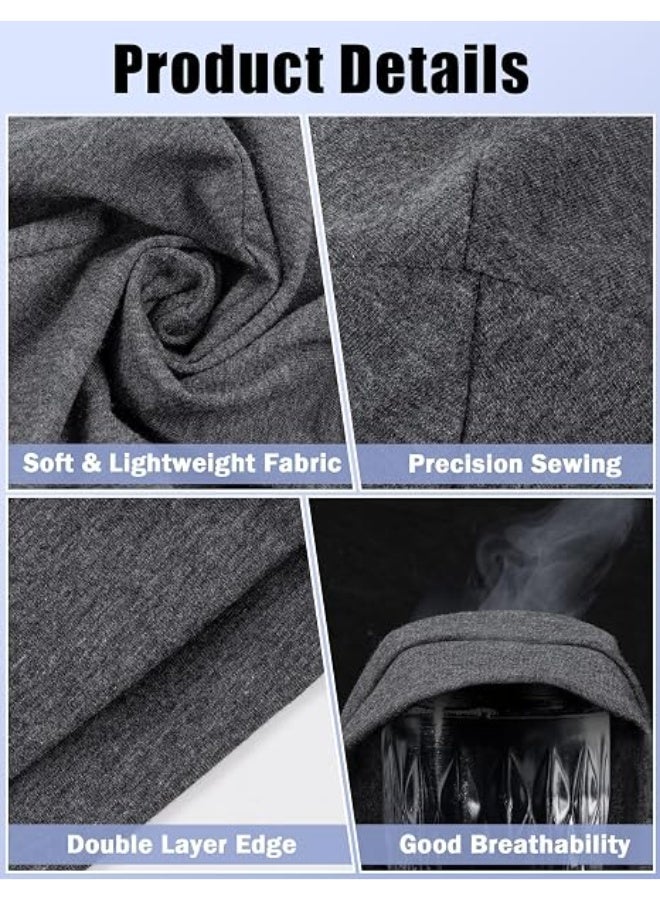 JCD Cotton Skull Caps Beanie 2-Pack for Men Women - Lightweight Breathable Night Sleep Hat Helmet Liner - Image 4