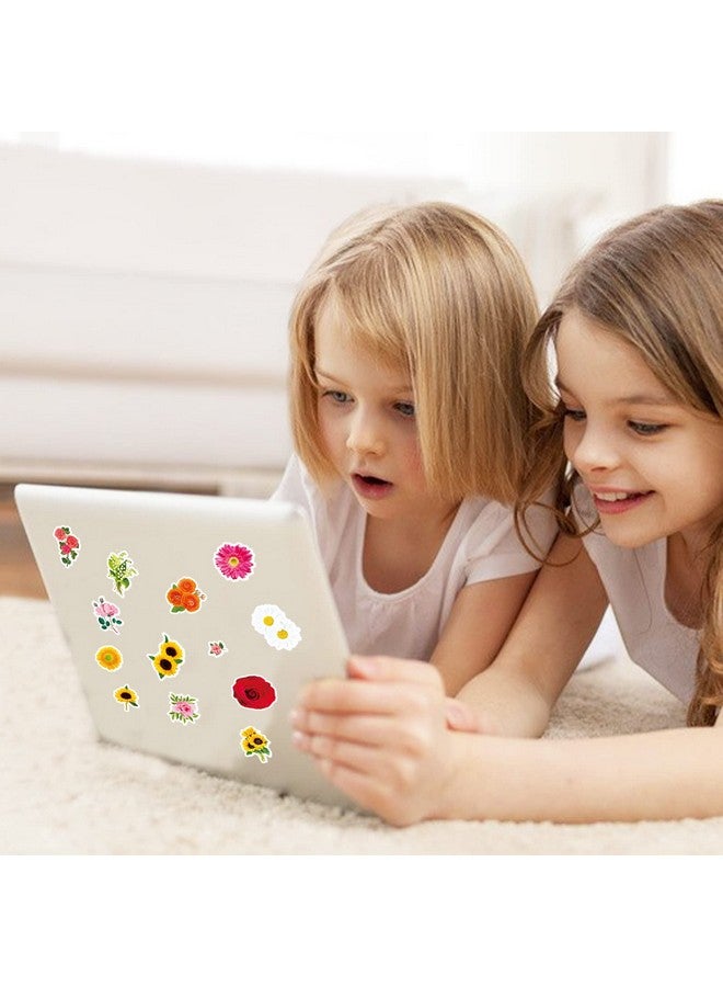 Omlisca Flowers Floral Stickers 650 Pieces Summer Spring Rose Sunflower Hibiscus Stickers Vinyl Stickers For Water Bottle Scrapbook Envelope Laptop Mother'S Day Tea Party Gifts Bags School Classroom Rewards - Image 3