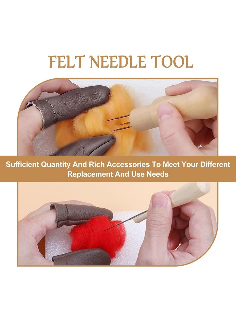 Soofam 36Pcs Wool Felting Needle Tools, 3 Sizes Felting Needles Kit with Wooden Handle, Ideal for Beginners or Professionals - Image 5