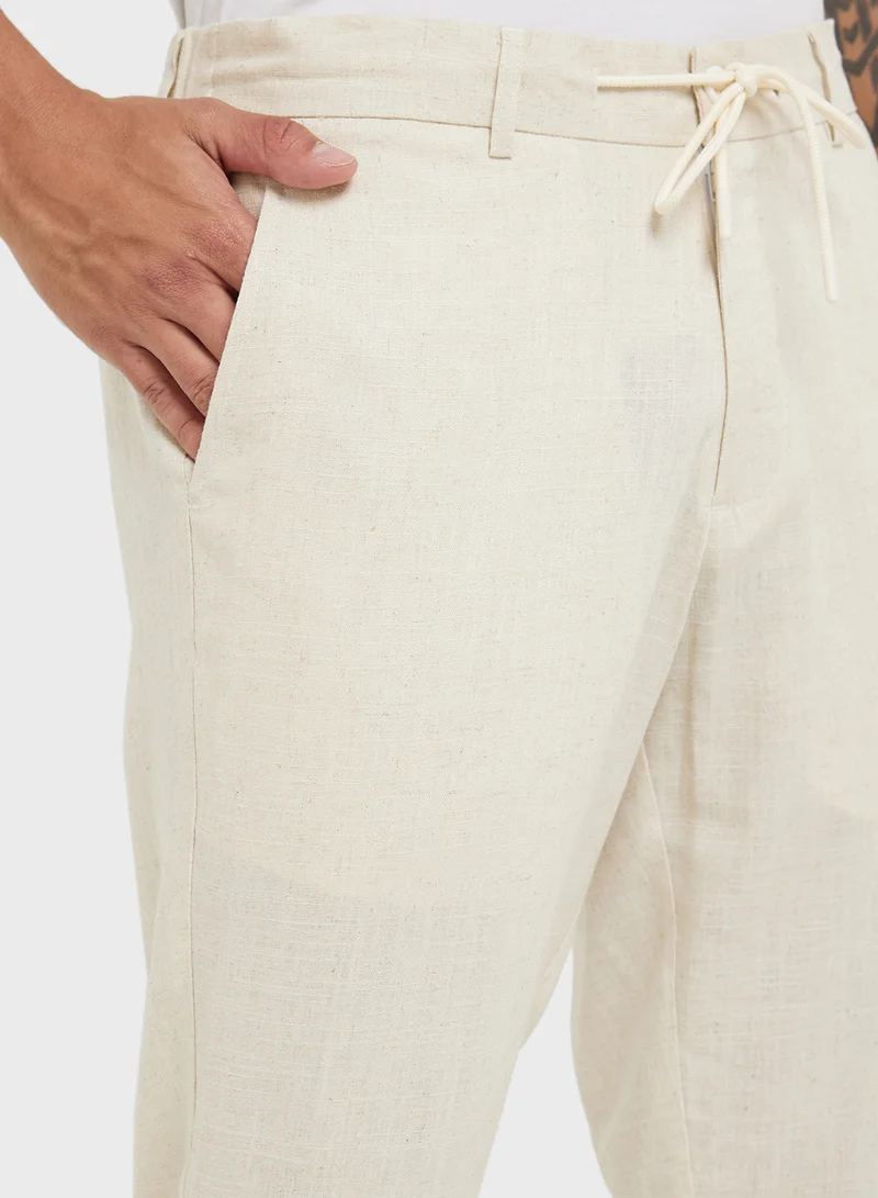 Robert Wood  Linen Trousers for Men | Best Price UAE