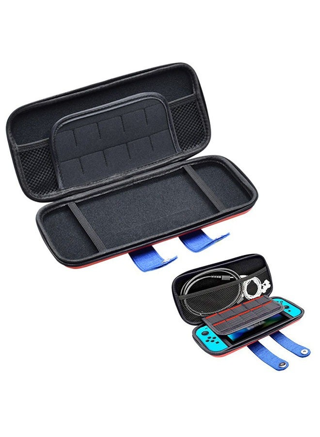 Zipper on Locking Protection Storage Bag for Nintendo Switch, Soft Inner Pocket Hard Shell Protective Portable Switch Carry Case with 10 Game Card Slots, Portable Travel Carry Cover for Switch  - Image 4