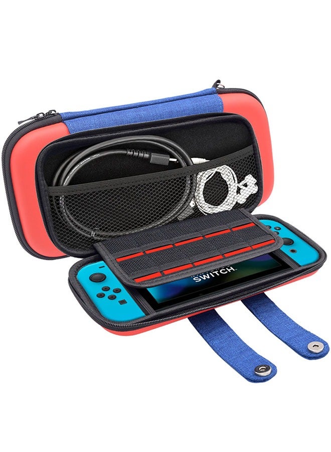 Zipper on Locking Protection Storage Bag for Nintendo Switch, Soft Inner Pocket Hard Shell Protective Portable Switch Carry Case with 10 Game Card Slots, Portable Travel Carry Cover for Switch  - Image 3