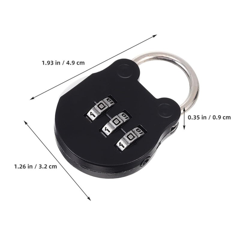 2Pcs Dark Password Travel Lock for Luggage Backpack Locker Suitcase Gym Security - Image 3