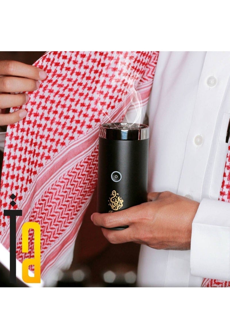 Raxoom Gift Lounge Portable Electric Bakhoor Incense Burner Rechargeable USB Aroma Diffuser for Office Car Home and Travel - Image 5