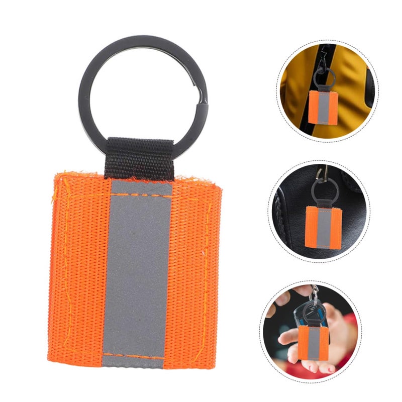 High Gloss Reflective Keychain Tags Double Sided Safety Strips 4 Pack - Image 5