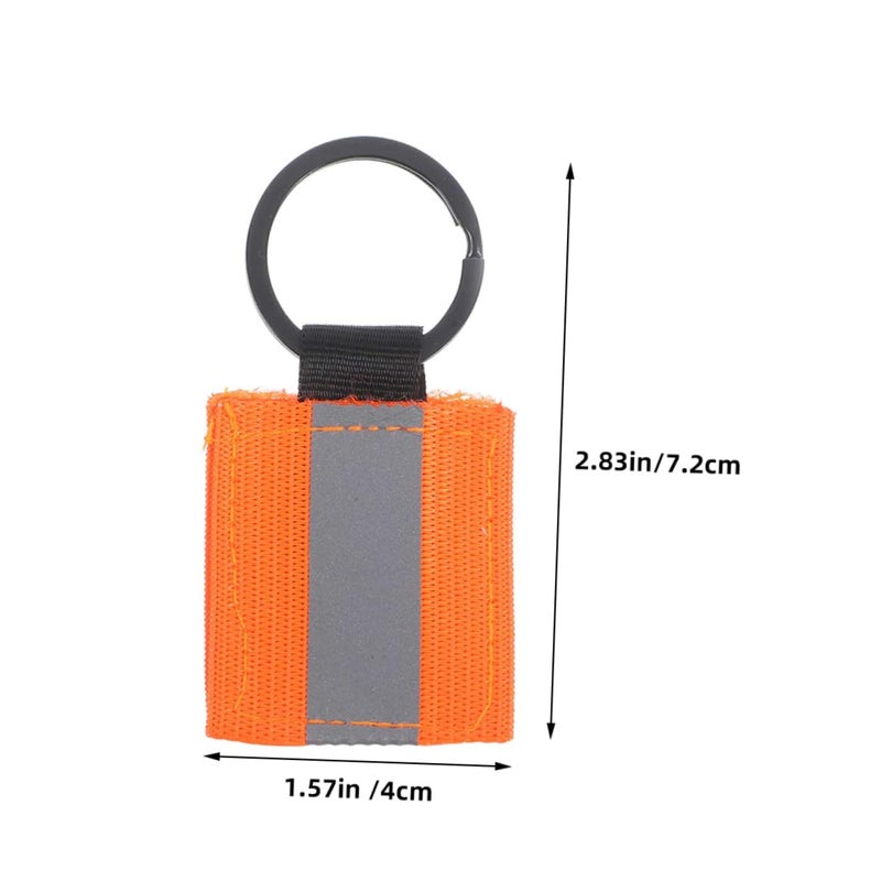 High Gloss Reflective Keychain Tags Double Sided Safety Strips 4 Pack - Image 3