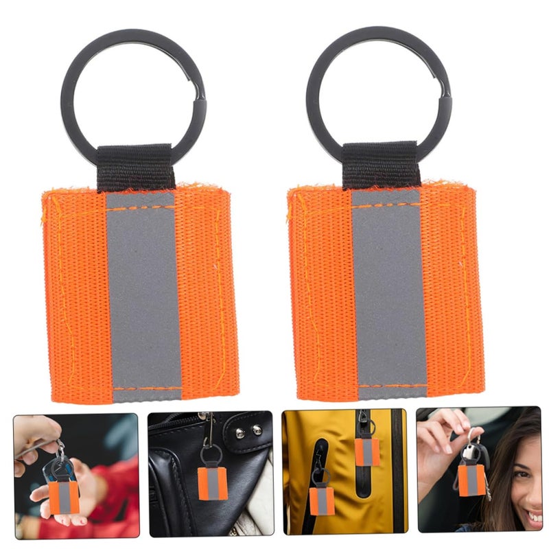 High Gloss Reflective Keychain Tags Double Sided Safety Strips 4 Pack - Image 4