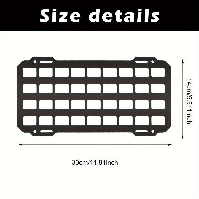 Black Tactical Sun Visor Organizer With MOLLE System For Car Storage - Image 2