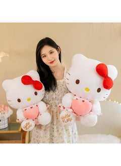 Generic Love Kt Cat Doll Hello Kitty Plush Toy Gauze Skirt Cat Doll Children Doll Girl Gift-Color:Pink-Height:80cm【2.36kg】  - Image 5