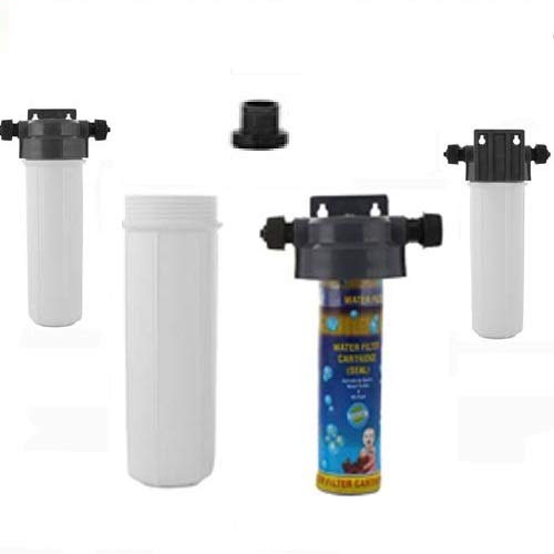 SHRUTI Non Electrical Water Filter 10 Filter Bowl with Clamp Pipe 1 Pcs cartridge for Water Filter Full set - Image 1