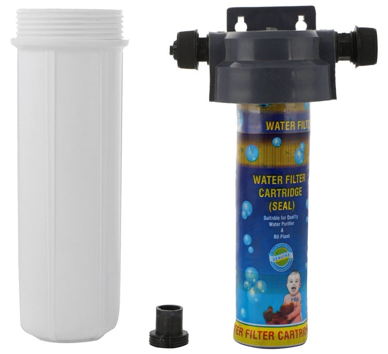 SHRUTI Non Electrical Water Filter 10 Filter Bowl with Clamp Pipe 1 Pcs cartridge for Water Filter Full set - Image 4