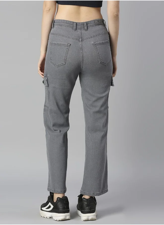 HIGH STAR Women Grey Jeans