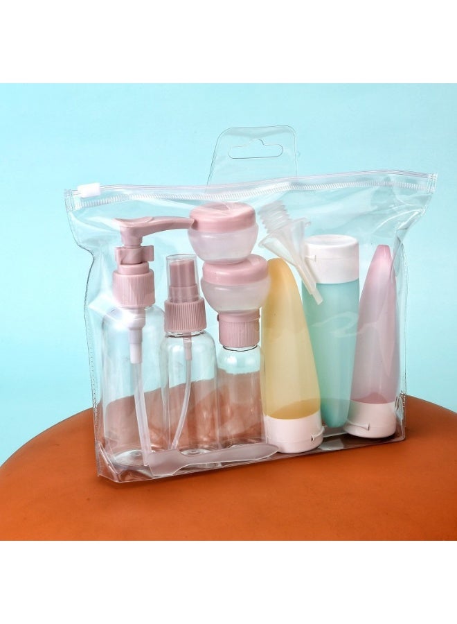 Travel Bottles for Toiletries 11 PCS, Plastic Travel Size Refillable Containers for Liquid Shampoo, Lotion, Cream, Dispenser Accessories Kit, Leak Proof  - Image 1