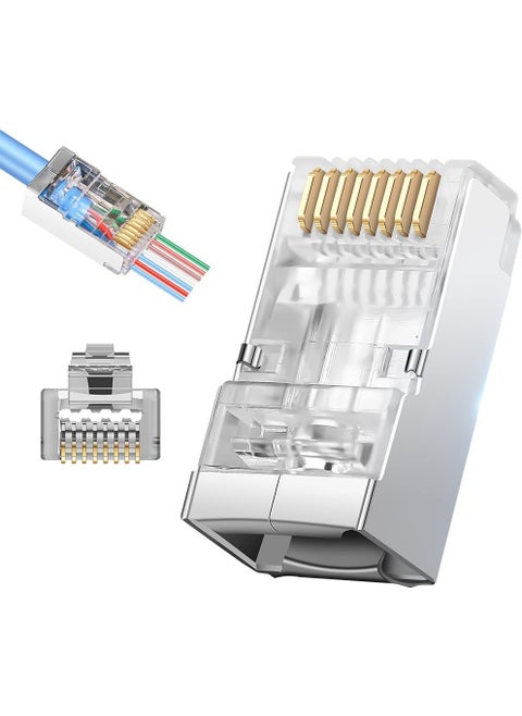 Open End RJ45 Cat6 Ethernet Socket 8p 8c Internet Cable End Jack Socket Pack of 100