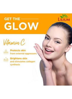 LILIUM Vitamin C Facial Kit, 400G, 4 Step Deep Cleansing Hydrates & Brightens, Nourishing, Extra Glow, Oily & Dry Skin, Women & Men, All Skin Type Paraben & Sulfate Free, Pack Of 4  - Image 3