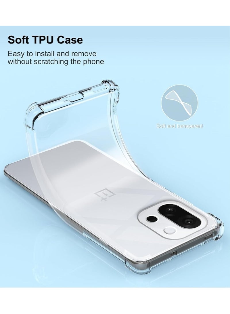 ChicVibe Clear Phone Case for OnePlus 13s: 360 Degree Protection,Transparent Soft funda, Anti-Falling Shockproof, Ultra Slim and transparent Cover for OnePlus 13s, Clear - Image 4