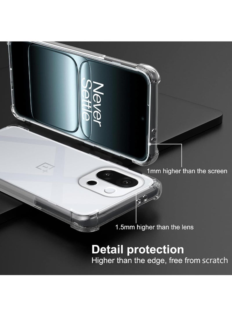 ChicVibe Clear Phone Case for OnePlus 13s: 360 Degree Protection,Transparent Soft funda, Anti-Falling Shockproof, Ultra Slim and transparent Cover for OnePlus 13s, Clear - Image 3