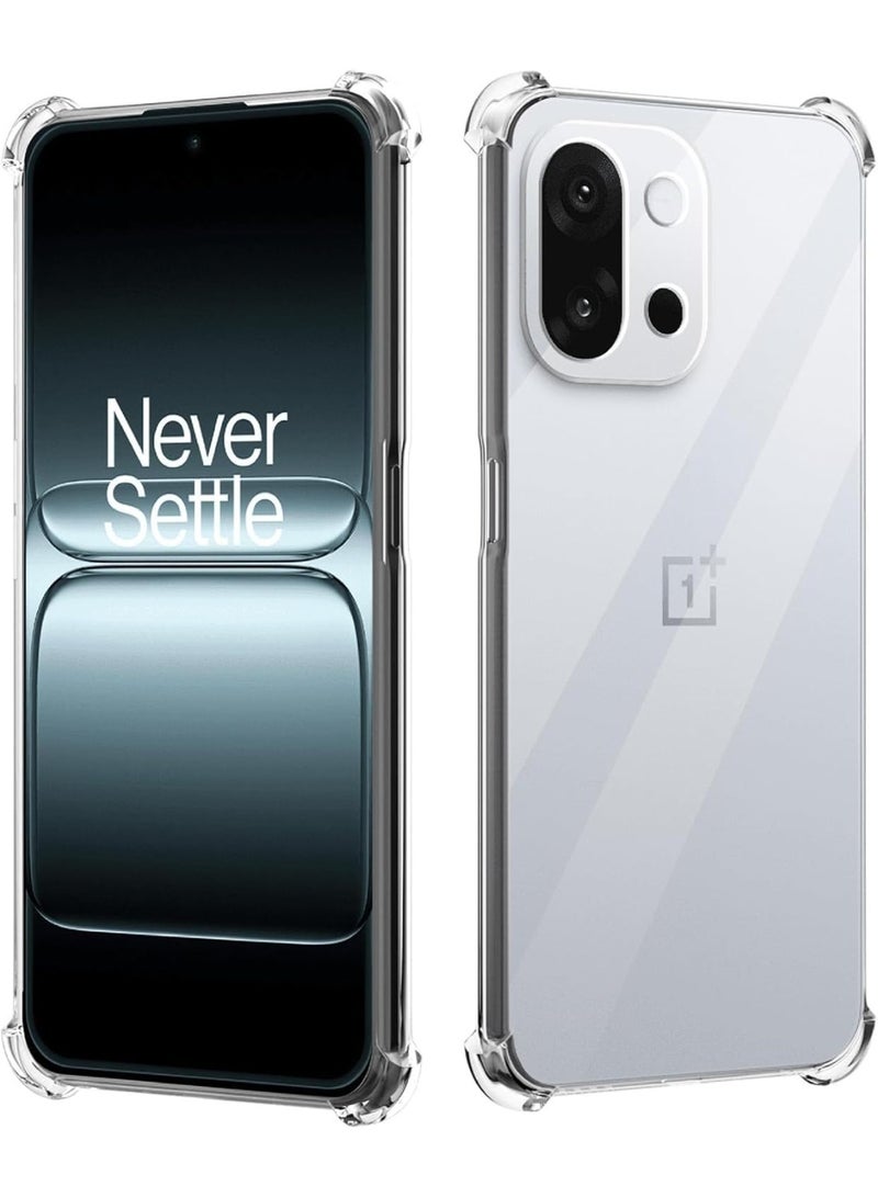 ChicVibe Clear Phone Case for OnePlus 13s: 360 Degree Protection,Transparent Soft funda, Anti-Falling Shockproof, Ultra Slim and transparent Cover for OnePlus 13s, Clear - Image 1