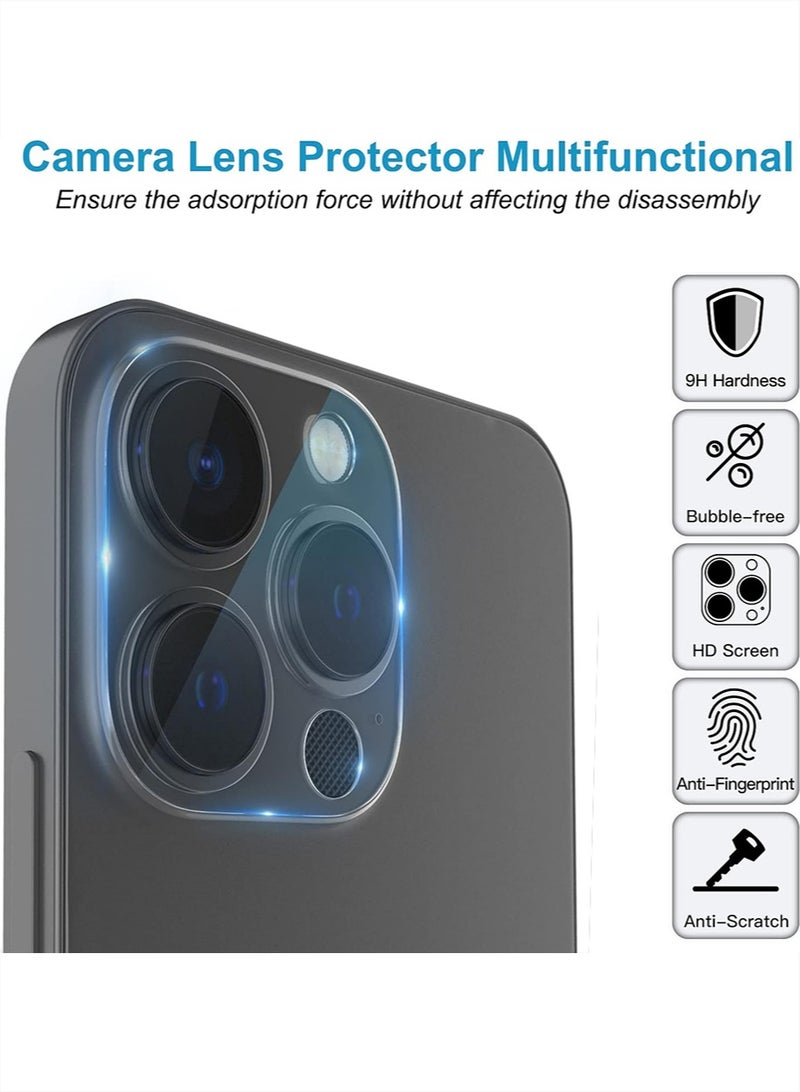 X-level iPhone 16 Pro Screen Protector, [1 Pack] Camera Lens Protector Ring Cover, 9H Tempered Glass Screen Protector for iPhone 16 Pro , Case Friendly, Easy Installation,Anti-Scratch Film - Image 2