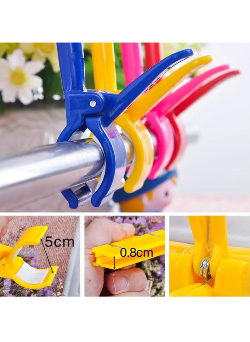 ORTUK 20pcs Merchandise Sign Clip Heavy Duty Pop Clip, Plastic Rail Pop Display Sign Holder, Rotatable Pop Clip-on Holder Stand Price for Swivel Sign Tag Shelf Label Card Retail Store Office Supermarket - Image 5