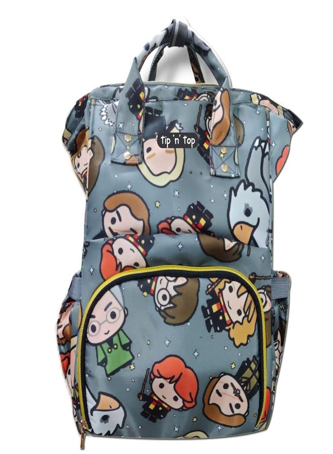 Divine Mart Baby Diaper Bag Kids Travelling Bag with Insulated Bottle Pockets for Toddlers & Infants (Harry Potter Grey) - Image 1