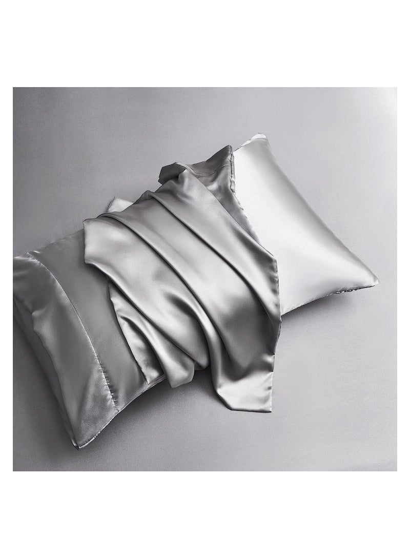 4 Pcs Satin Bed Sheets Pillowcase Sets, King Size Sheets Set  - Image 2