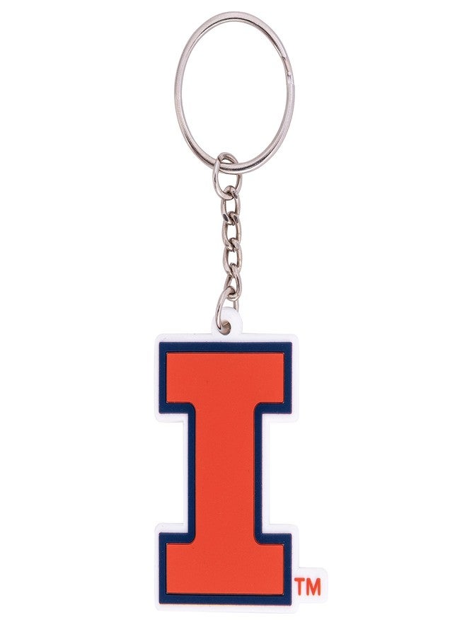 Desert Cactus University of Illinois Keychain Fighting Illini U of I Car Keys Holder (PVC A) - Image 1