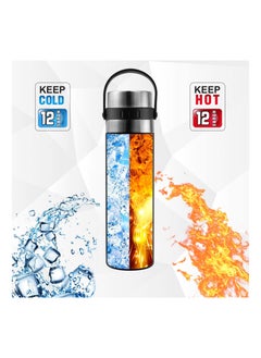 Stainless Steel Thermo, Vacuum Insulated Bottle with Cup, 380ml/13oz Insulated Bottle with Cup for Hot and cold Drink Travel Mug, For Coffee Hot Drink And Cold Drink Water Flask - pzsku/Z59F67B2A6EF5DD66FFEFZ/45/_/1708931764/dafcc95a-7abf-4e06-bb31-69461d7e5d87