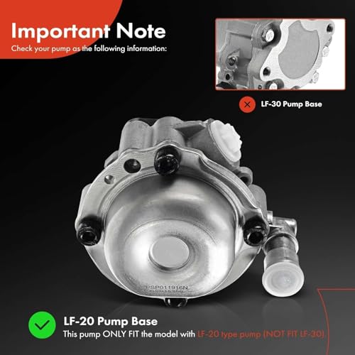 A-Premium Power Steering Pump [LF-20 Type Pump] Compatible with BMW 320i 2001-2005, 323Ci 2000, 323i 2000-2001, 325Ci 2001-2006, 325i/330i 2001 2003-2005, 328Ci/328i 2000, 330Ci 2001 2003-2006 - Image 2