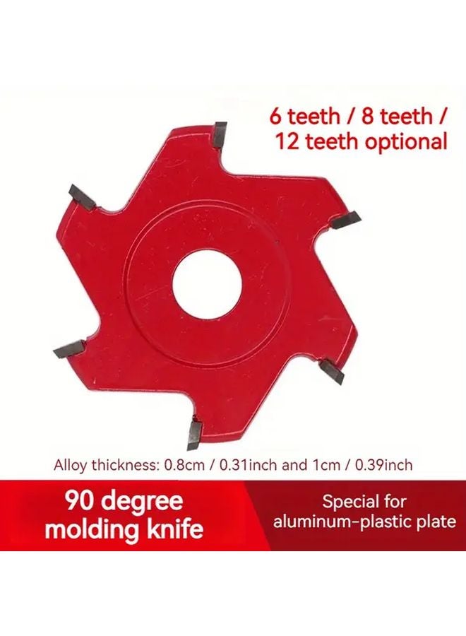 90 Degree 12 Teeth V Shaped Alloy Steel Blade For Plastic Plate Cutting - Image 2